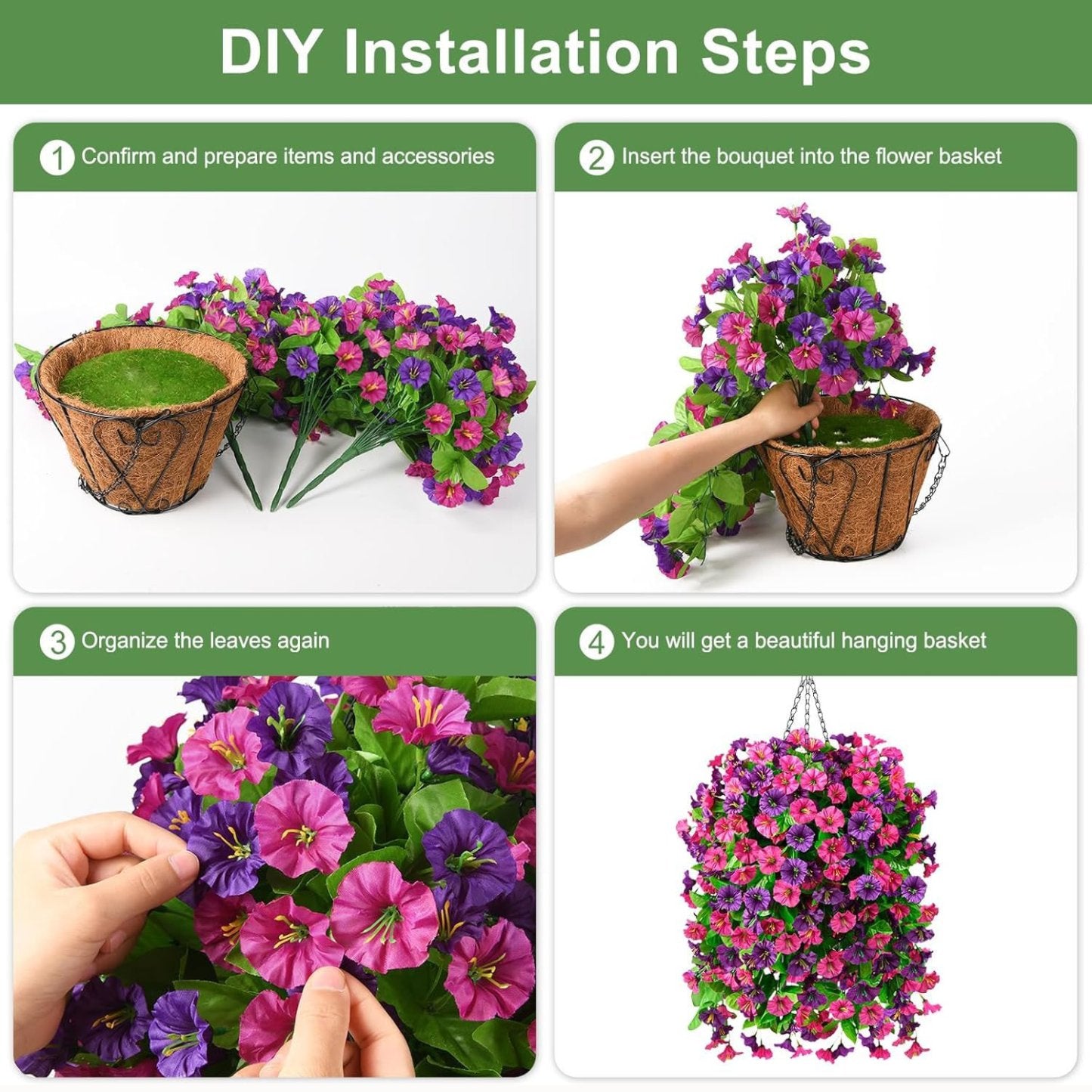 🌺Mother's Day 50% OFF🌺UV Resistant Hanging Artificial Morning Glory Vine 💖