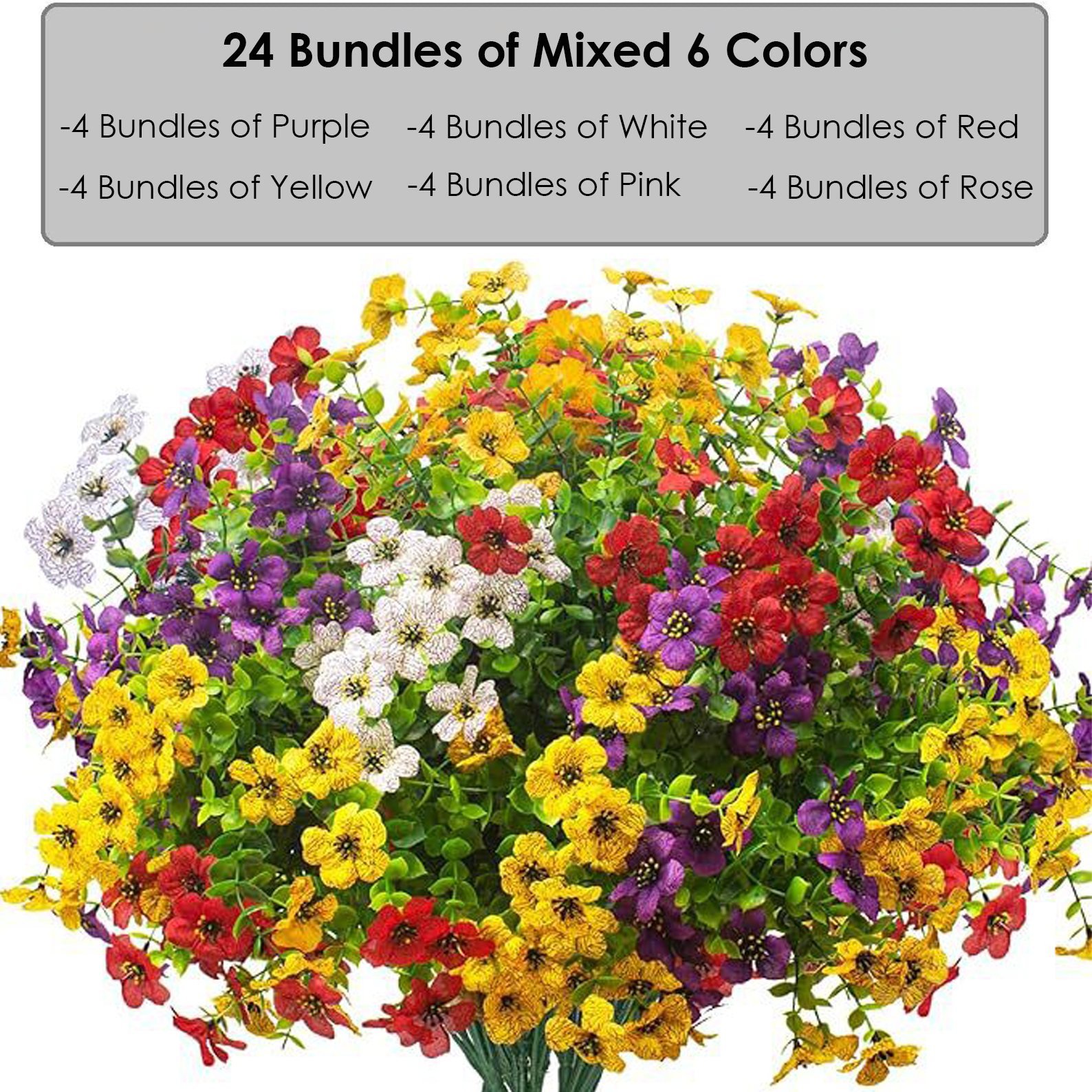 🌺Mother's Day 49%💥 $2.98🌺UV Resistant Colorful Artificial Flower🌺
