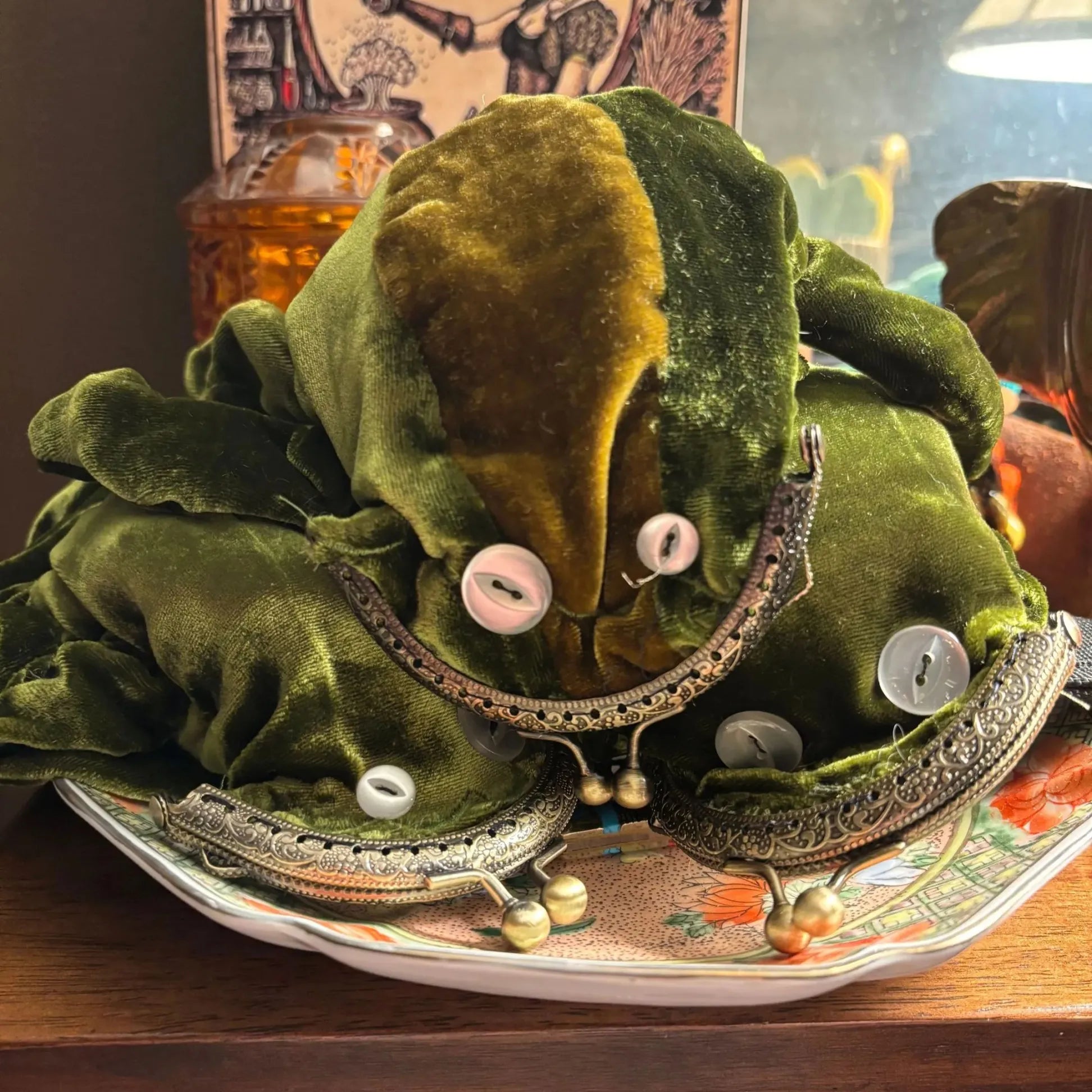 🐸👛Velvet, Frog Coin Purse