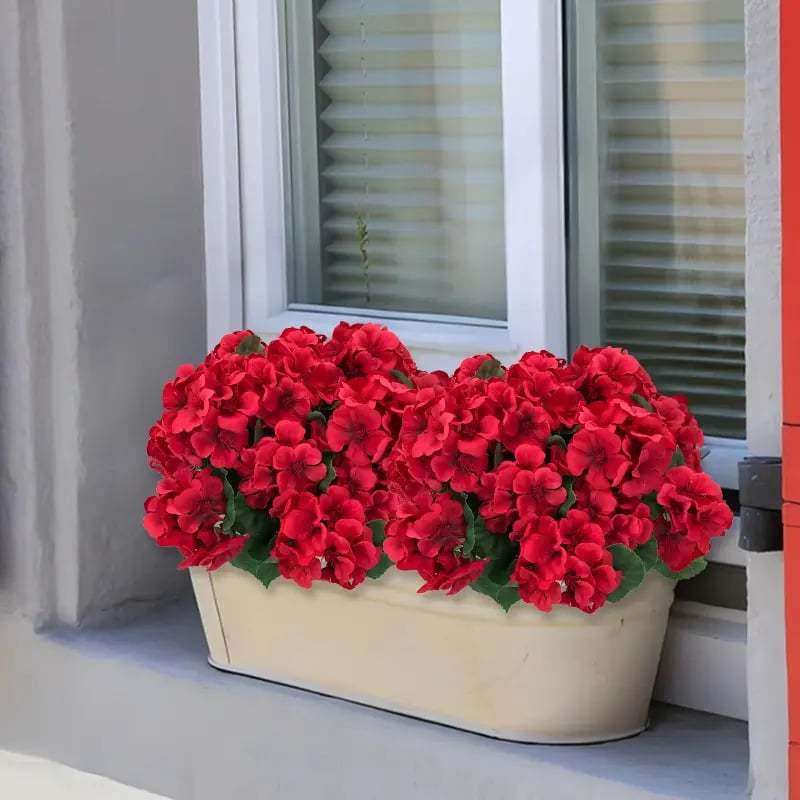 🌺Mother's Day 49% OFF 💐 Bundles Artificial Geranium Flowers For Outdoors Geranium Flowers Outdoor Artificial Flowers UV Resistant Garden Plants Faux Flowers For Home Kitchen Table Centerpieces Patio 🌸✨
