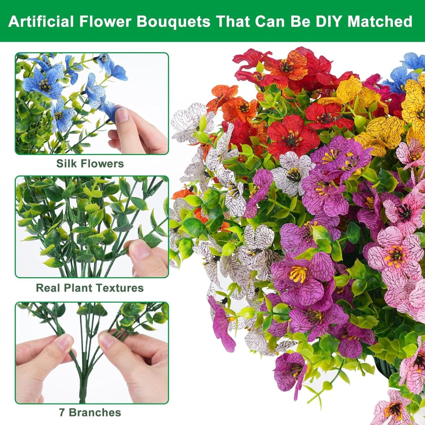 🌺Mother's Day 49%💥 $2.98🌺UV Resistant Colorful Artificial Flower🌺