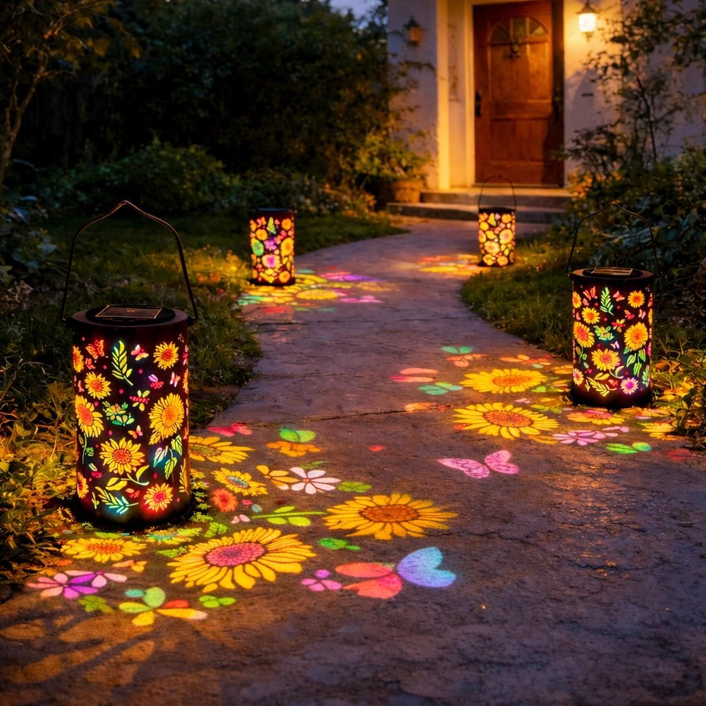 🌺Mother's Day 49%-💗🌞Colorful Sunflower Glow Solar Garden Lantern