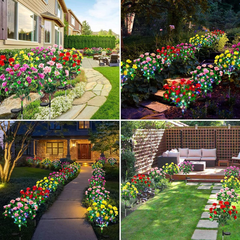 🔥🌺Mother's Day 49% OFF🌱Featuring Ultra-Realistic Artificial Petals, Solar-Powered & Weatherproof🏡