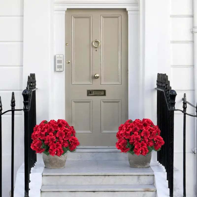 🌺Mother's Day 49% OFF 💐 Bundles Artificial Geranium Flowers For Outdoors Geranium Flowers Outdoor Artificial Flowers UV Resistant Garden Plants Faux Flowers For Home Kitchen Table Centerpieces Patio 🌸✨