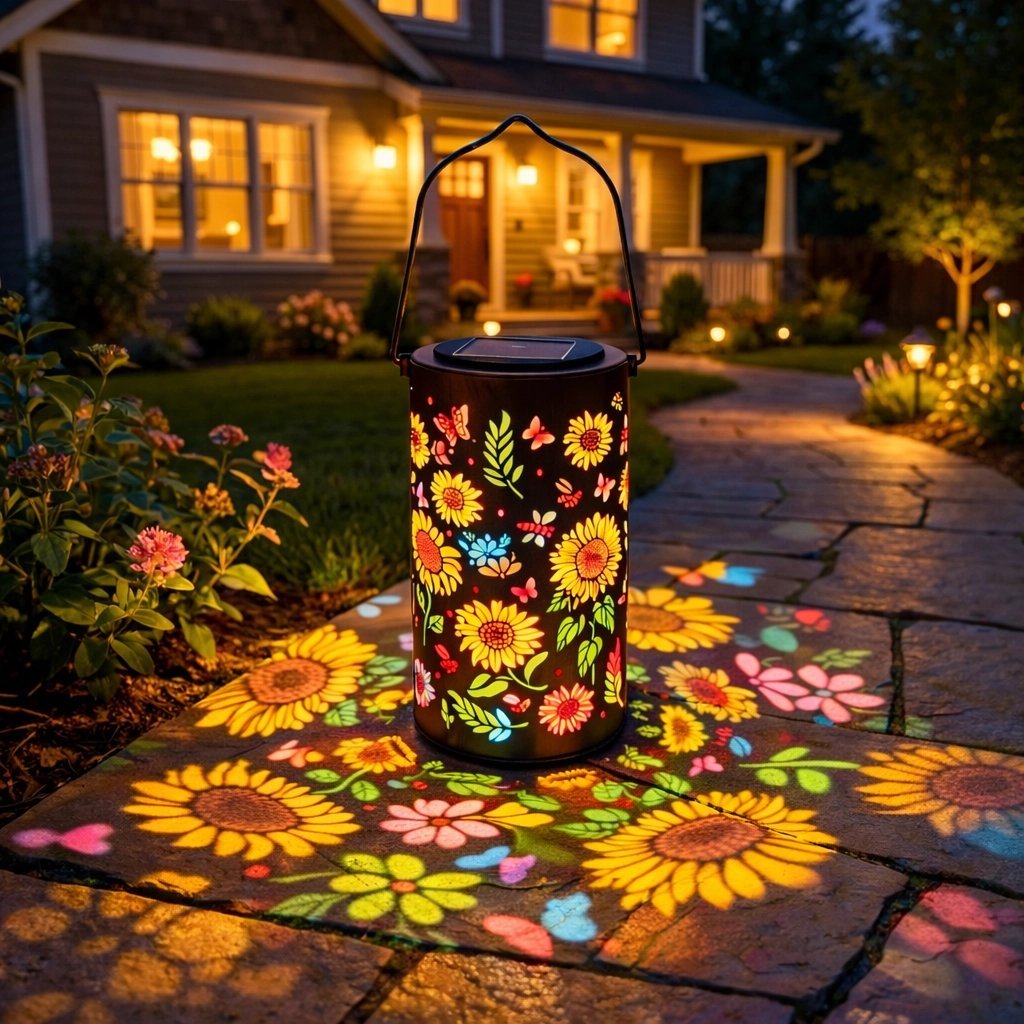 🌺Mother's Day 49%-💗🌞Colorful Sunflower Glow Solar Garden Lantern
