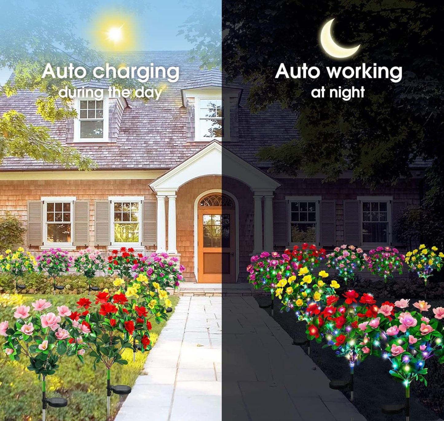 🔥🌺Mother's Day 49% OFF🌱Featuring Ultra-Realistic Artificial Petals, Solar-Powered & Weatherproof🏡