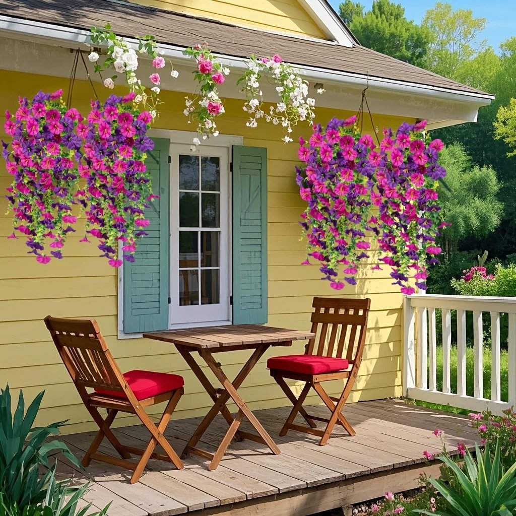 🌺Mother's Day 50% OFF🌺UV Resistant Hanging Artificial Morning Glory Vine 💖